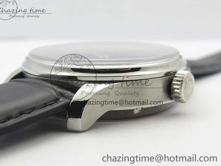 MIROTIME 0505 Portuguese Real PR Real Annual Calendar IW503502 ZF 1:1 Best Edition Black Dial Steel Markers on Black Leather Strap A StreetReady 7134